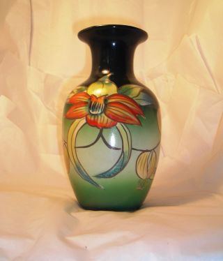 Vintage Art Nouveau Hand Painted Pottery Vase C4 photo