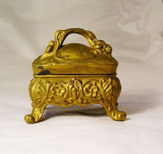 Vintage Or Antique Art Nouveau Jewelry Box S11 photo