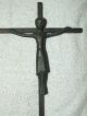 Antique Religious Art Nouveau Bronze Jesus Wall Crucifix,  Artist Signed Art Nouveau photo 5