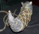 Hand Crafted Sterling Silver,  Gold & Gem Powder Horn By Master Silversmith Art Nouveau photo 4