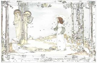 1914 Jessie King Art Nouveau Print Glasgow Girl Fairies New Printing photo