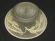 Antique Art Nouveau Frost Glass Bowl With Sterling Silver Overlay Bowls photo 4