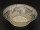 Antique Art Nouveau Frost Glass Bowl With Sterling Silver Overlay Bowls photo 5