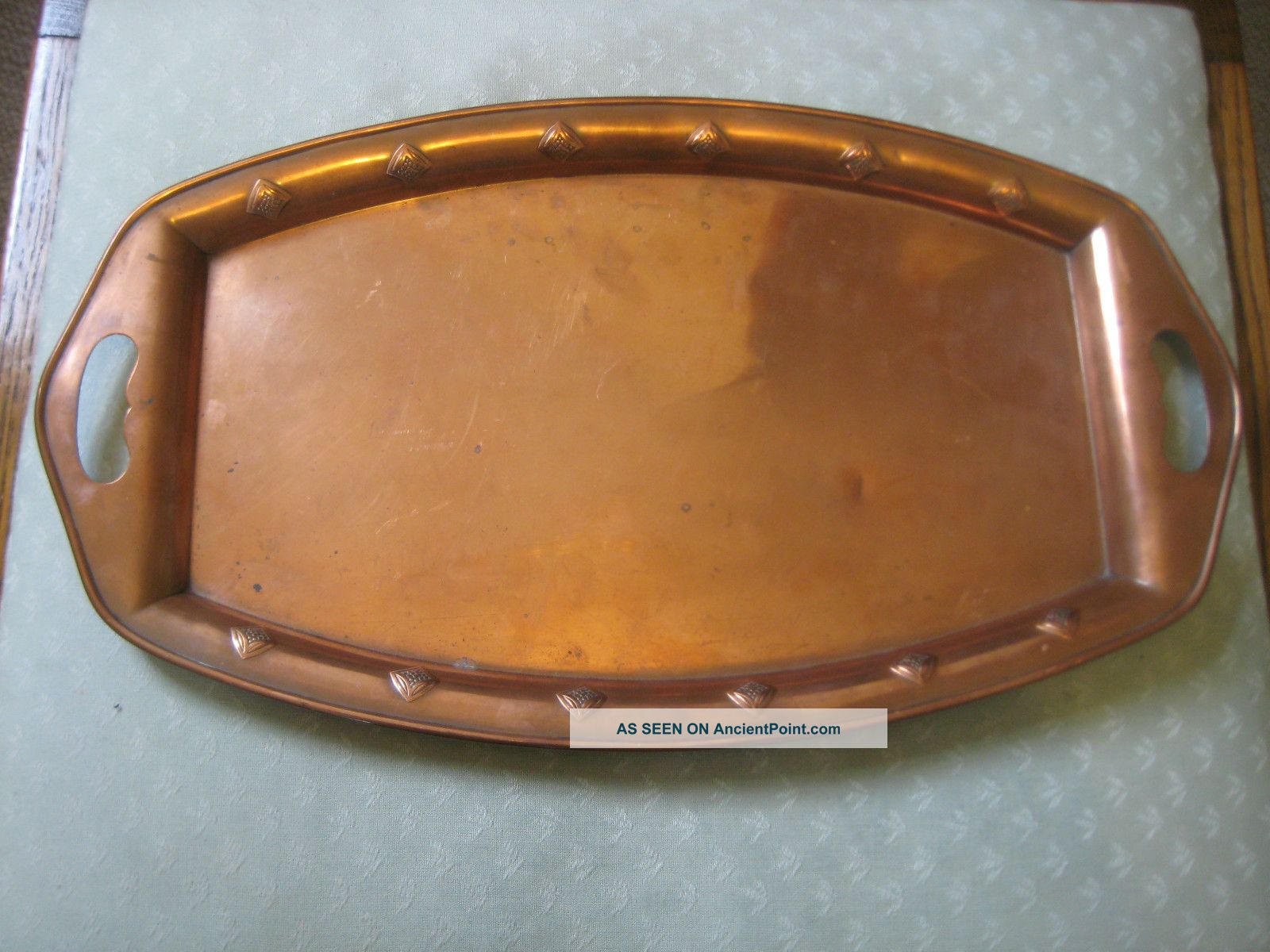 Wmf Art Nouveau Copper Tray C.  1910 Art Nouveau photo