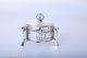 Art Nouveau Silver Plated Circular Box With Glass Liner By Wmf,  Circa 1910 Art Nouveau photo 2