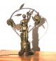 Antique Electic Lamp By A.  Ruchot,  Circa 1900 Lamps photo 7