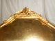 Antique Gold Plated Brass Convex Picture Frame Art Nouveau Orig Certificate Picture Frames photo 1