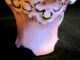 Antique Art Nouveau Porcelain Footed Embossed Pink Creamer Pittsburgh Pa Germany Art Nouveau photo 3