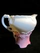 Antique Art Nouveau Porcelain Footed Embossed Pink Creamer Pittsburgh Pa Germany Art Nouveau photo 5