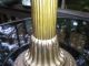 Antique Brass Glass Hurricane Oil Lamp Veritas Lamp Works R.  Ditmar Wien C.  1900 Art Nouveau photo 2