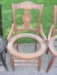 4 Early Art Nouveau / Victorian Burled Walnut Chairs Art Nouveau photo 5