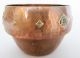 Fine Wmf German Antique Arts & Crafts Copper & Enamel Bowl 1880 Jardinier Pot Arts & Crafts Movement photo 7