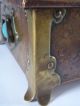Stunning Antique Arts & Crafts Movement Copper Box With Ruskin Plaques Arts & Crafts Movement photo 5
