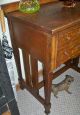 Mission Oak Arts & Crafts Movement Table Stand Converted From Sewing Machine Arts & Crafts Movement photo 1