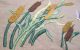 Stunning Arts & Crafts Embroidered Cattails & Dragon Flies Pillow Case Unused Arts & Crafts Movement photo 8
