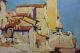 Antique Ernest David Roth Impressionist Oil Painting Castle Antibes France Arts & Crafts Movement photo 3