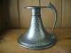 Antique Arts & Crafts Hand - Hammered Pewter Candlestick By Abbey Pewter Arts & Crafts Movement photo 1