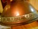Rare Antique Arts & Crafts Mission Copper Lampshade Shade Clips On Lightbulb Arts & Crafts Movement photo 3