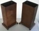 Outstanding Arts Crafts Mission Copper Vase Pair Signed Huber Rare Matching Set Arts & Crafts Movement photo 1