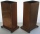 Outstanding Arts Crafts Mission Copper Vase Pair Signed Huber Rare Matching Set Arts & Crafts Movement photo 7