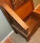 Vintage Mission - Arts & Crafts - Gothic Solid Oak Chair - Underneath Storage 1900-1950 photo 8