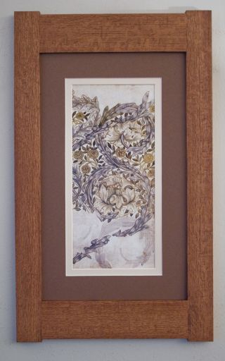 Mission Style Bungalow Quartersawn Oak Arts & Crafts Framed Print - Magnolia photo
