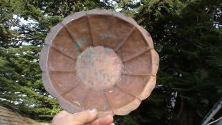 Arts Crafts Mission Hand Hammered Copper Bowl photo
