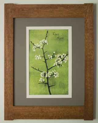 Mission Style Bungalow Quartersawn Oak Arts & Crafts Framed Print - Thorn Apple photo