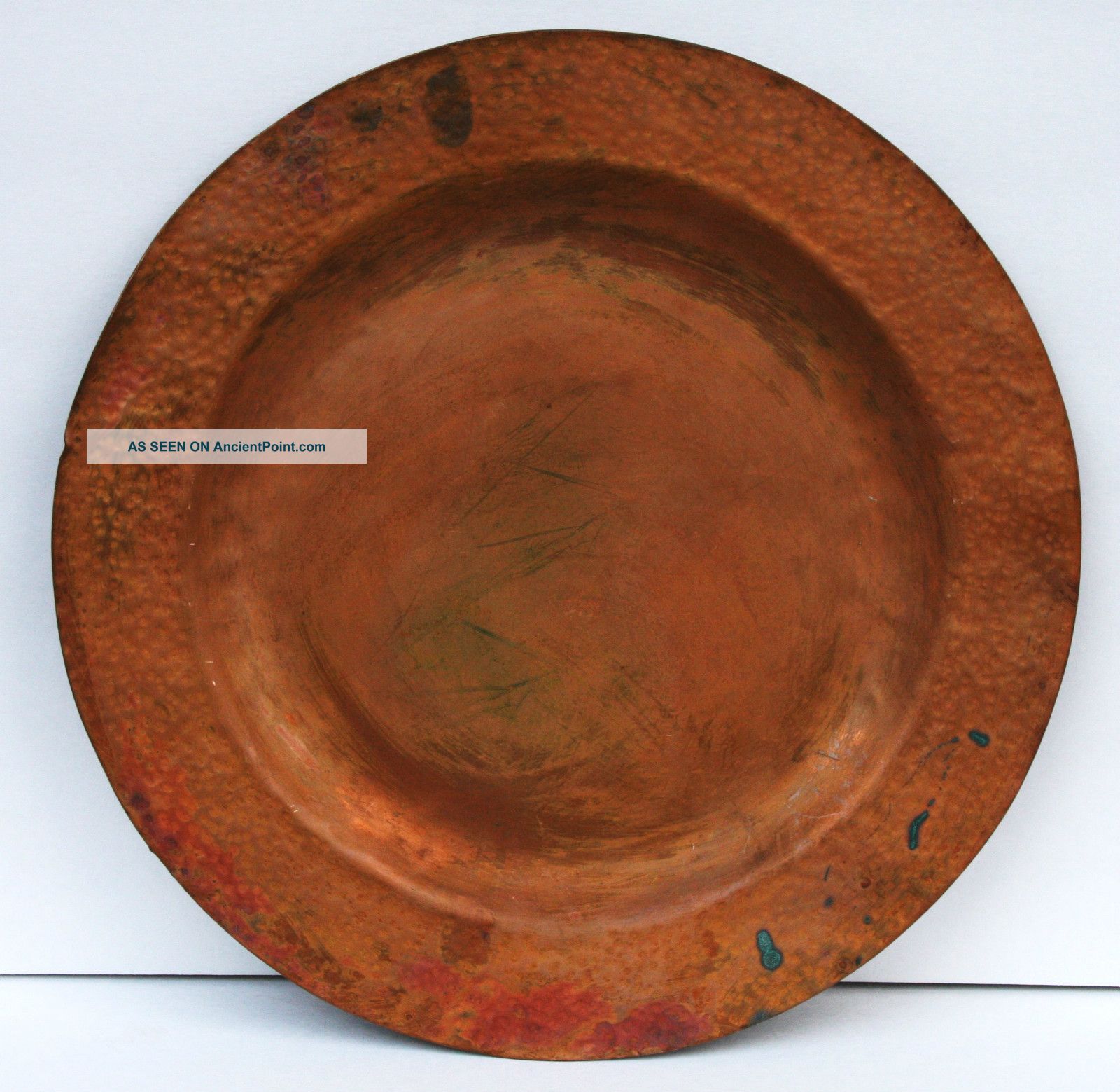 Circa 1910 Mission / Arts & Crafts Hand Hammered Copper 15 