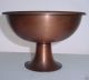 Signed Roycroft Arts And Crafts Rich Patina Mission Copper Footed Bowl Aesthetic Arts & Crafts Movement photo 2