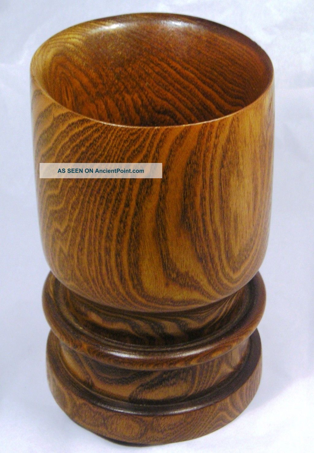 Wonderful Arts And Crafts Modernist Turned Wood Vase Q15 Mid-Century Modernism photo