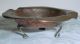 Arts & Crafts Mission Hand Crafted Hand Hammered Mini Copper Ashtray Rich Patina Arts & Crafts Movement photo 1