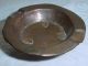 Arts & Crafts Mission Hand Crafted Hand Hammered Mini Copper Ashtray Rich Patina Arts & Crafts Movement photo 2