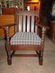 Arts And Craft Era Settee And Chair Set In Oak Arts & Crafts Movement photo 6