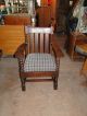 Arts And Craft Era Settee And Chair Set In Oak Arts & Crafts Movement photo 7
