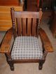 Arts And Craft Era Settee And Chair Set In Oak Arts & Crafts Movement photo 8