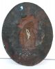 Circa 1910 Mission / Arts & Crafts Hand Tooled Copper Plaque,  Castle Scene Metalware photo 2