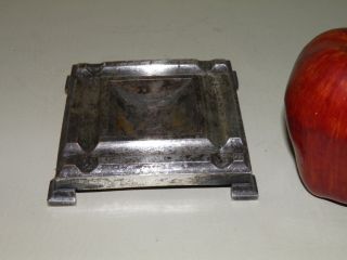 Arts And Crafts Bronze Silverplated Square Trinket Tray photo