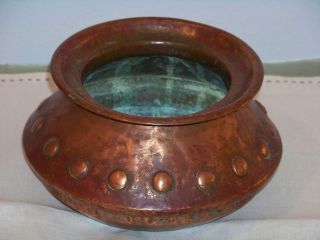 Arts & Crafts Antique Liberty Style Copper Bowl photo