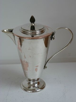 Was Benson Silver Plate Coffee Pot Jug C1890,  S photo