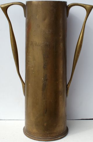 Trench Art Brass Cup With Art & Crafts Influence 
