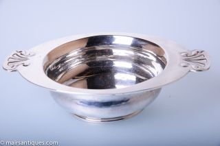A Rare Early Liberty ' Cymric ' Solid Silver Bowl With Stylised Handles photo