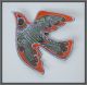 Signed Jere Mid Century Modern Enamel Metal Wall Sculpture Dove ~bird Flight Art Mid-Century Modernism photo 3