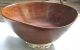 Mid Century Modern Wood Sterling Silver Large Bowl Other photo 2