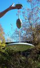 Nr Vtg Mid Century Modern Atomic Flying Saucer Retractable Ceiling Light Fixture Mid-Century Modernism photo 1