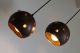 1960`s Set Bronze Glass Lights Globes Raak Mid Century Modern Eames Era Lamps photo 5