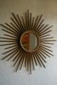 ✳ Vintage Sunburst Starburst Mirror Chaty Vallauris Modernist 1950s 1960s Retro Mid-Century Modernism photo 2