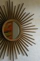 ✳ Vintage Sunburst Starburst Mirror Chaty Vallauris Modernist 1950s 1960s Retro Mid-Century Modernism photo 3
