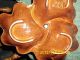 Calif.  Orig.  Beige Swirled Design Dish W/gold Handle 305 Usa - Perfect Cond Mid-Century Modernism photo 1