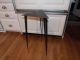 Modernism Corner Table Metal Abstract Triangle Label Millscale Nc. Mid-Century Modernism photo 1